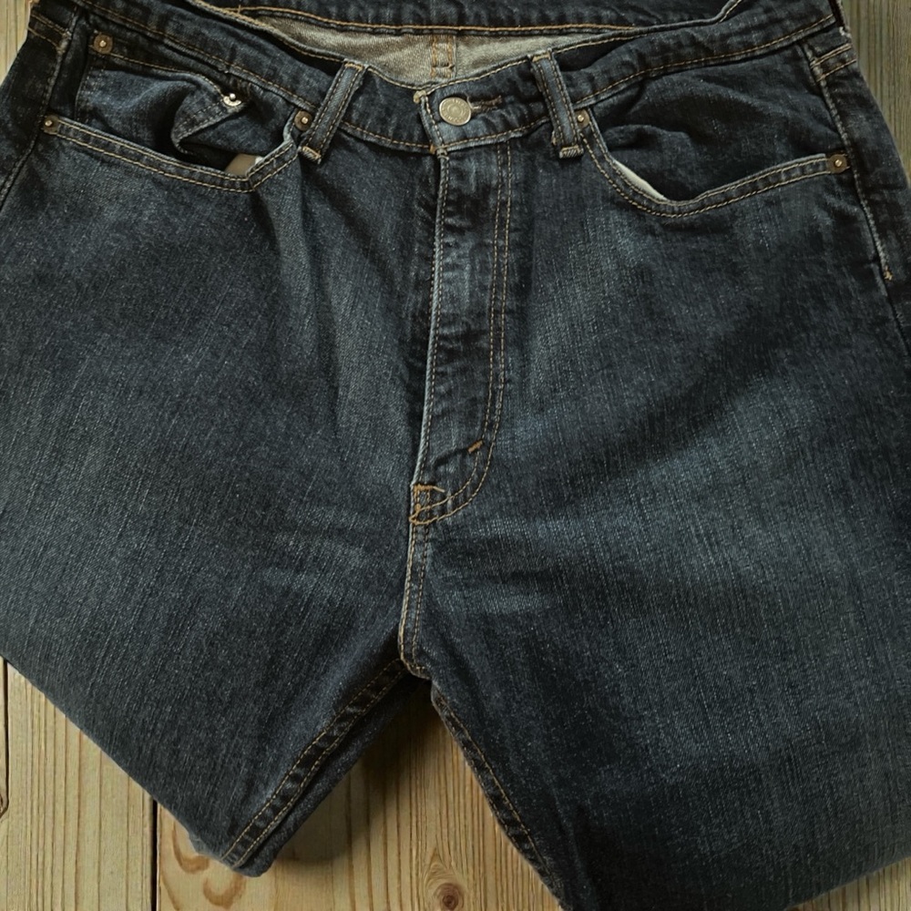 Levi's Men's Dark Indigo Straight Jeans 34 x 34 - Picture 5 of 7